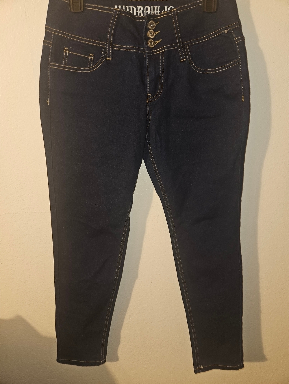 Hydraulic Petite Womans "Nolita" Curvy Ankle Skinny Blue Jeans Size 8 P